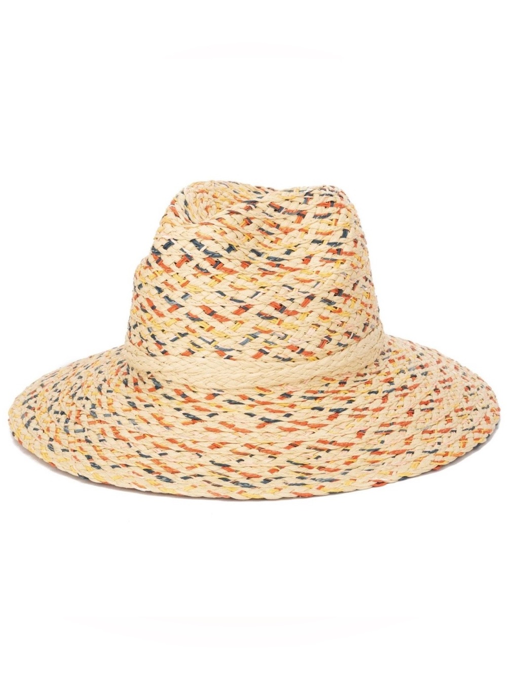San Diego Hat Company Cheers - Multi Color Woven Paperbraid Fedora